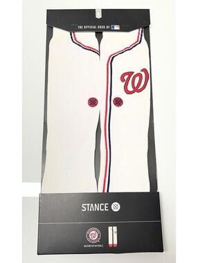 Stance Washington Nationals Home Jersey Crew Socks MLB Medium Mens Womens Gift!!
